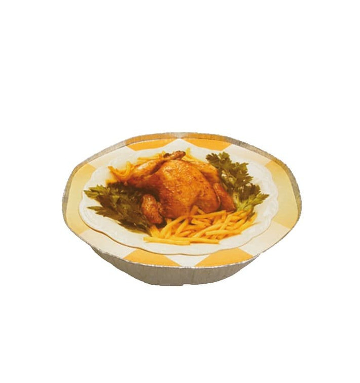 Paper Lid for Roast Chicken with holes Round Shape 2400ml 