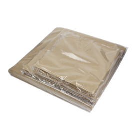 Paper Food Bag Grease-Proof Opened L Shape 18x18,2cm Natural (100 Units)