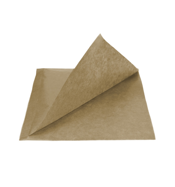 Paper Bag Grease-Proof Opened L Shape 15x15,2cm Natural (100 Units)