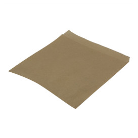 Paper Food Bag Grease-Proof Opened L Shape Kraft 15x15cm (3000 Units)