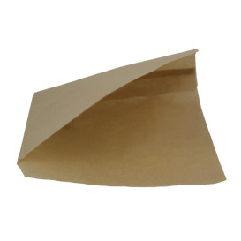 Paper Food Bag Grease-Proof Opened L Shape Kraft 15x15cm (3000 Units)