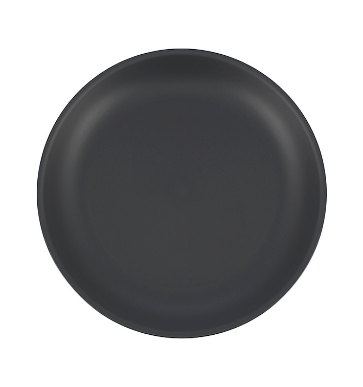 Reusable Plate Durable PP Mineral Anthracite Ø21cm (6 Units)