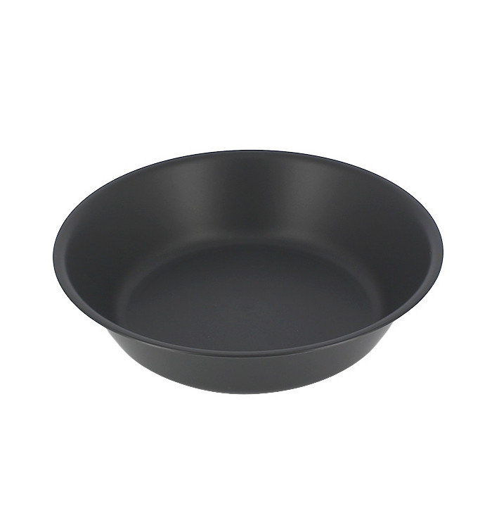 Reusable Plate Durable PP Mineral Anthracite Ø18cm (54 Units)