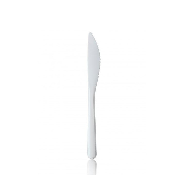 Plastic Knife Premium White 18,5cm 