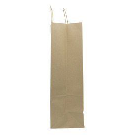 Paper Bag with Handles Kraft Brown 100g/m² 44+15x46cm (200 Units)