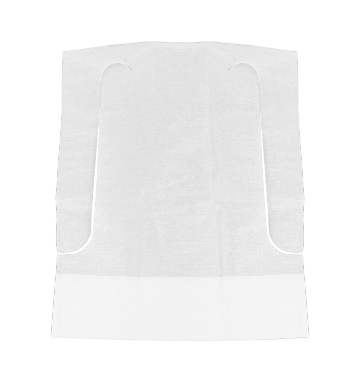 Disposable Kids Bib with Pocket White 33x28cm (100 Units)  