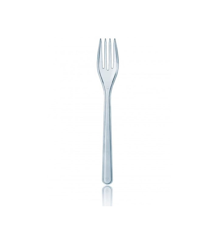 Plastic Fork Premium Clear 18,5cm 