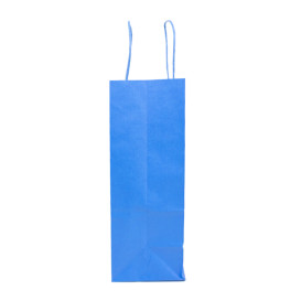 Paper Bag with Handles Turquoise 100g/m² 25+11x31cm (25 Units) 