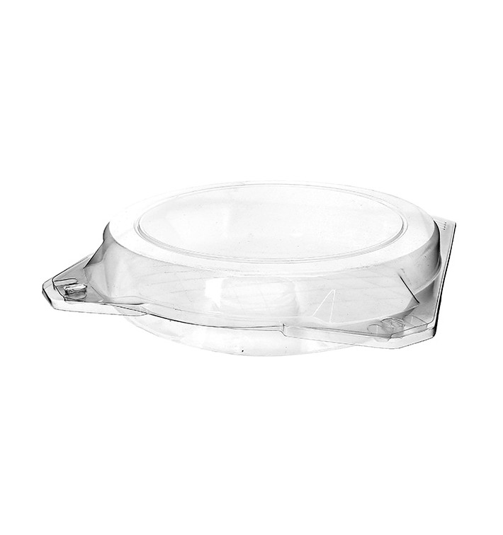 Plastic Hinged Bakery Container PET Ø23x5cm (115 Units)