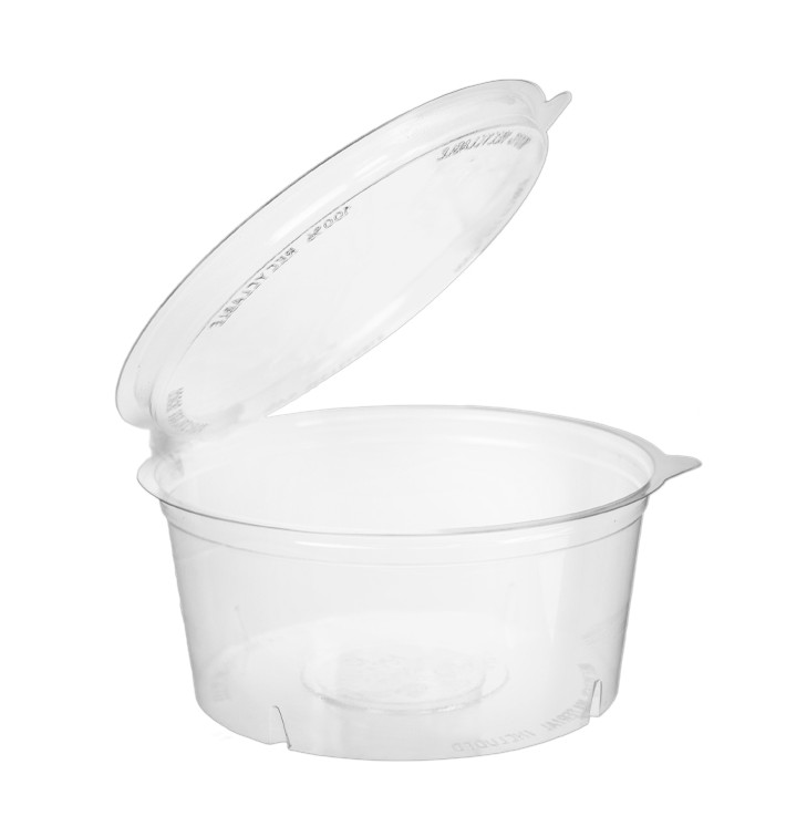 Plastic Container APET Round shape Transparente 750ml Ø15cm (200 Units)