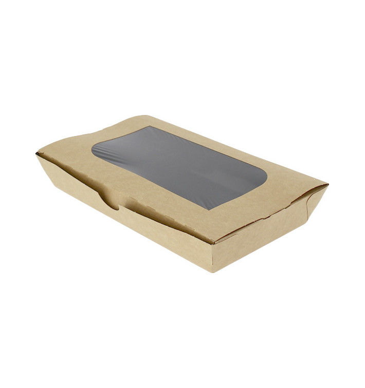 Paper Take-out Container "Premium" 21x13x3,5cm 730ml (25 Units)