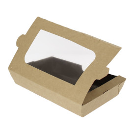 Paper Take-out Container "Premium" 19x10x3,5cm 480ml (400 Units)