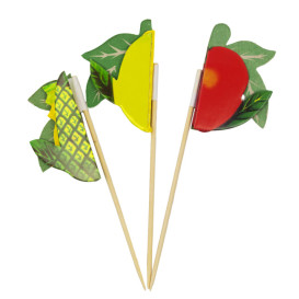 Ice Cream Decorating Set Fruit Design 10cm (100 Units)  