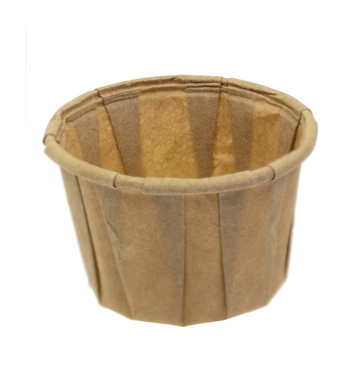 Pleated Kraft Paper Souffle Cup 30ml (250 Units)  