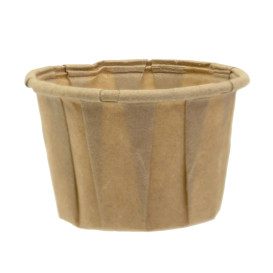 Pleated Kraft Paper Souffle Cup 30ml (250 Units)  