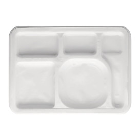 Plastic Compartment Tray Insert White 47x35cm (1000 Units)