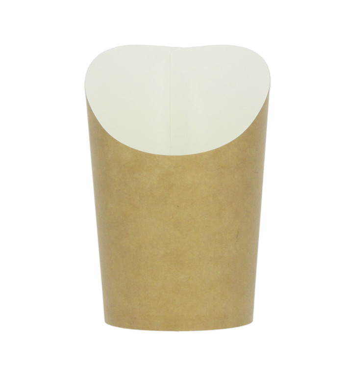 Paper Container Kraft for Fries and Wraps Ø7,8x10,8cm (1.320 Units)