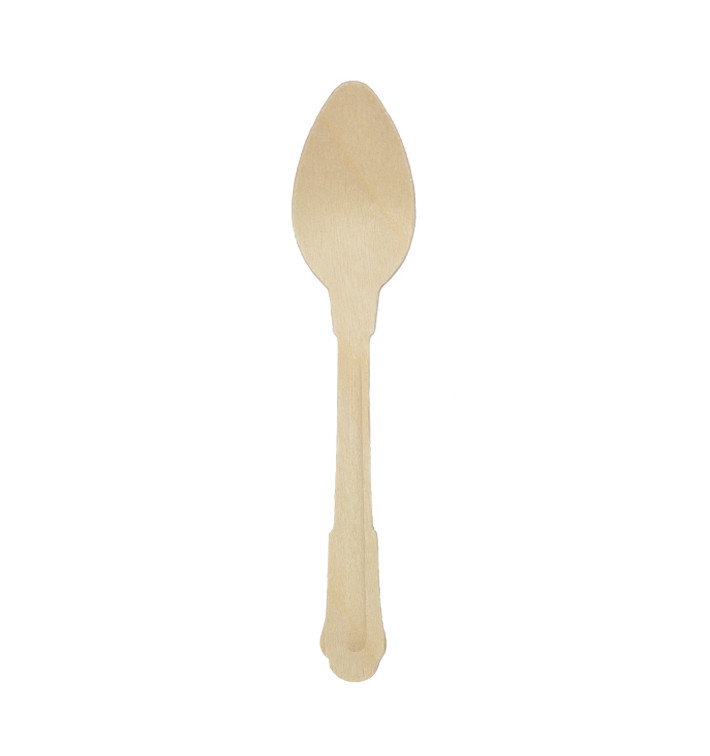 Wooden Teaspoon Coffee 12cm (1000 Units)