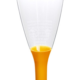 Plastic Stemmed Flute Sparkling Wine Mango 120ml 2P (200 Units)