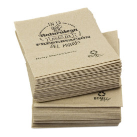 Paper Napkins Sulphite "Miniservis" Kraft 17x17cm (14.000 Units)