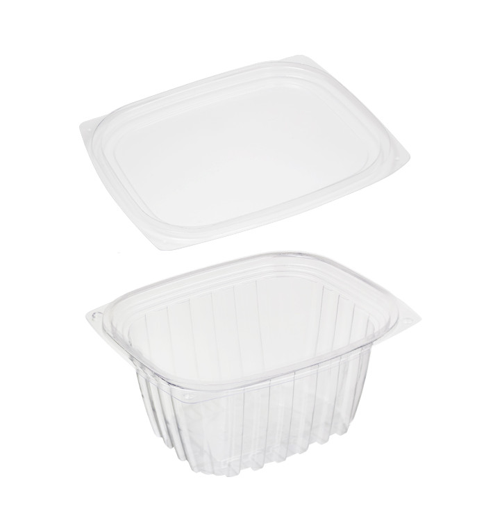 Cornstarch Deli Container with Lid PLA Compostable 470ml (100 Units)