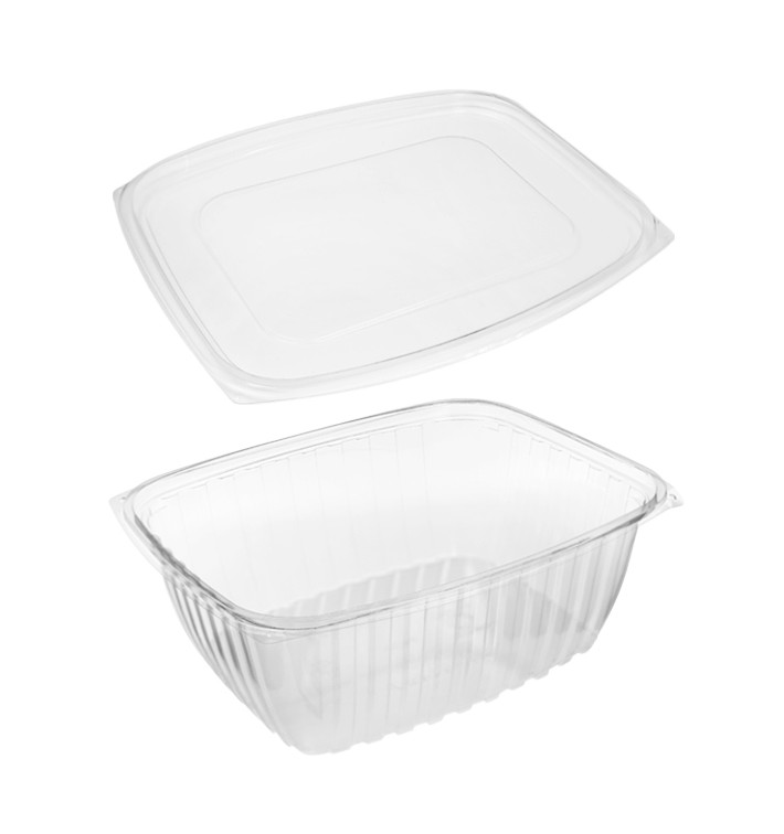 Cornstarch Deli Container with Lid PLA Compostable 1890ml (200 Units)