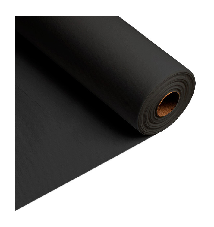 Airlaid Table Runner Black 0,4x48m P30cm (6 Units)