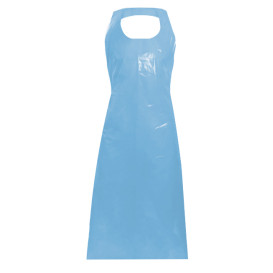 Disposable Plastic Apron PE G80 Blue 76x120cm (500 Units)