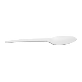 Cornstarch Spoon Biodegradable CPLA White 16,5cm (1.000 Units)