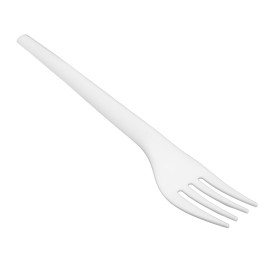 Cornstarch Fork Biodegradable CPLA White 17cm (1.000 Units)