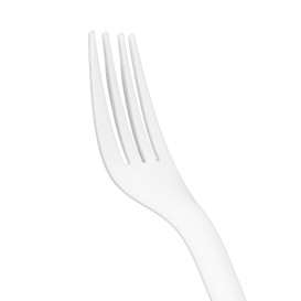 Cornstarch Fork Biodegradable CPLA White 17cm (1.000 Units)