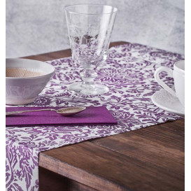 Airlaid Tablecloth Roll 0,4x48m "Versalles" Purple 50g/m² P30cm (1 Unit)