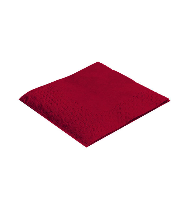 Paper Napkin Burgundy 20x20cm 2C (6.000 Units)