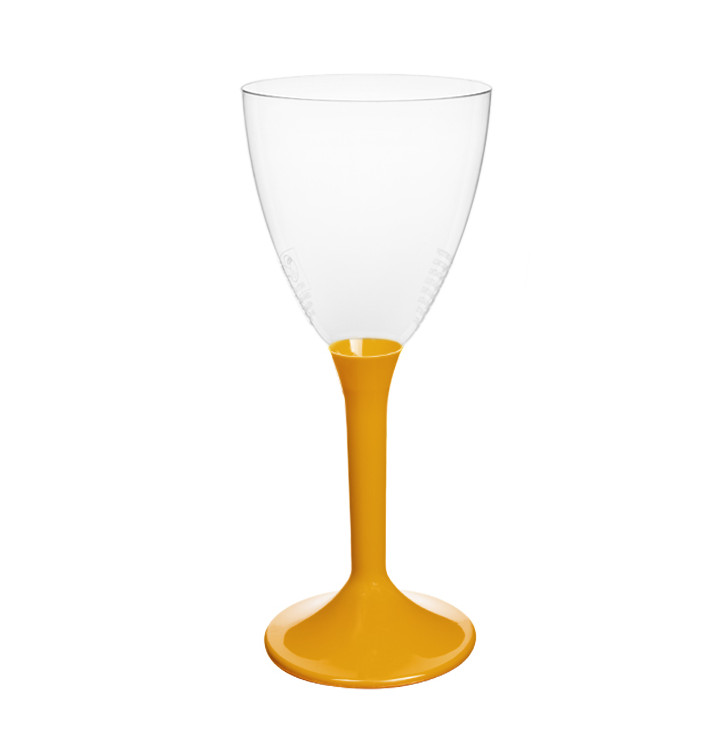 Plastic Stemmed Glass Wine Mango Removable Stem 180ml (200 Units)