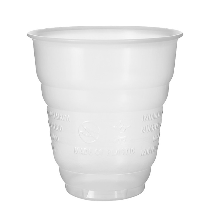 Plastic Cup PS Vending "Design" Transparent 166ml Ø7,0cm (100 Units)