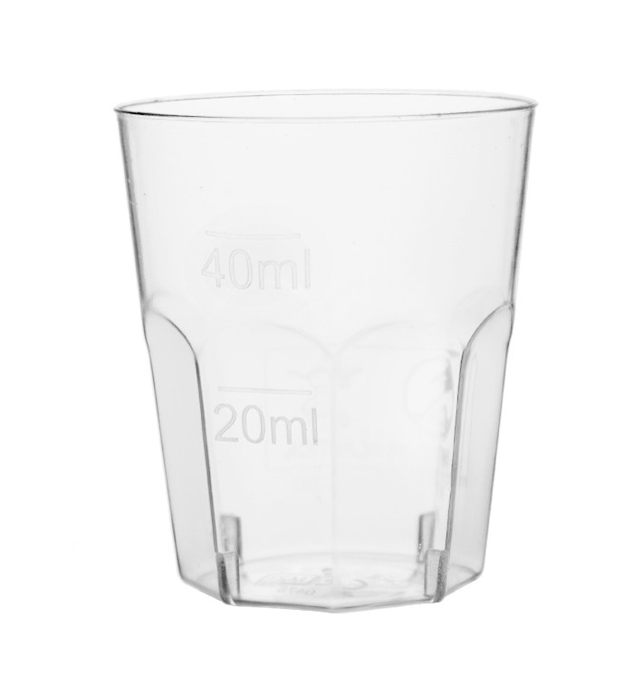 Plastic Shot PS Clear Ø45mm 50ml (1000 Units)