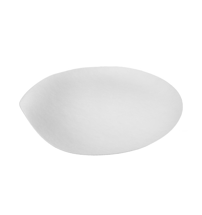 Sugarcane Plate Biodegradable White "Maru" M (50 Units)