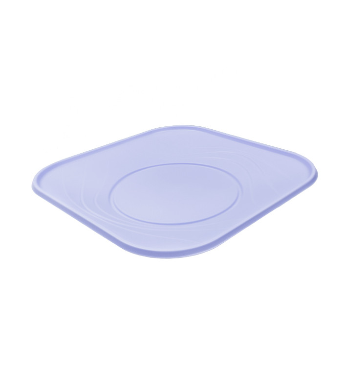 Reusable Plate Economic PP "X-Table" Violet 23x23cm (120 Units)