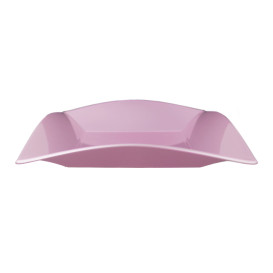 Plastic Plate Flat Violet "Nice" Pearl PP 23 cm (300 Units)