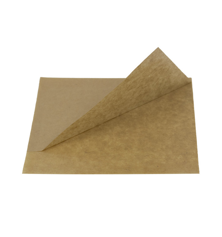 Paper Bag Grease-Proof Opened 15x13/10cm Natural (6000 Units)