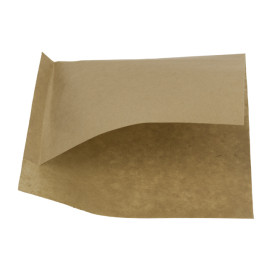 Paper Bag Grease-Proof Opened 15x13/10cm Natural (6000 Units)