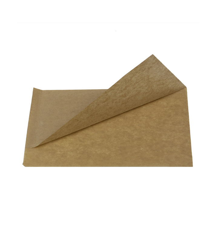 Paper Bag Grease-Proof Opened 20x13/10cm Natural (5000 Units)