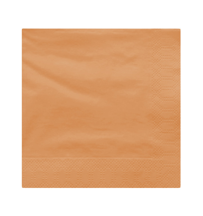 Paper Napkin Edging Salmon 2 Layers 30x30cm (100 Units)  