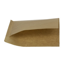 Paper Bag Grease-Proof Opened 20x13/10cm Natural (5000 Units)