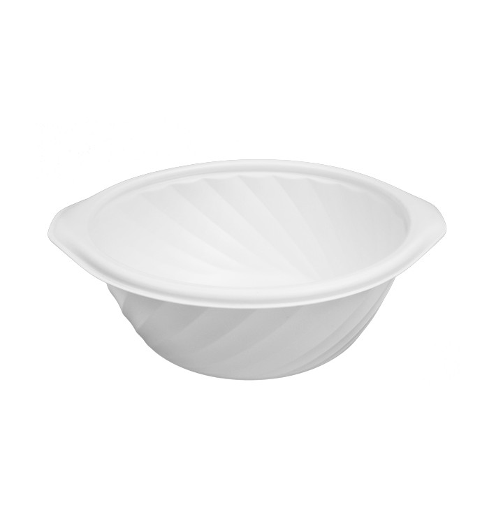 Plastic Deli Container PP Round Shape White 550ml Ø14,9cm (100 Units)  