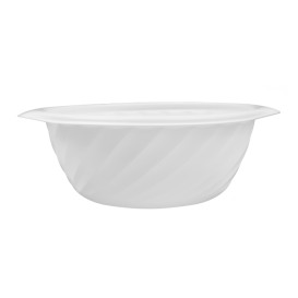 Plastic Deli Container PP Round Shape White 550ml Ø14,9cm (600 Units)