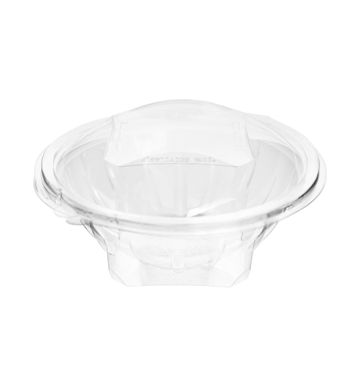 Plastic Salad Bowl APET Round shape Transparente 600ml Ø17,5cm (46 Units)