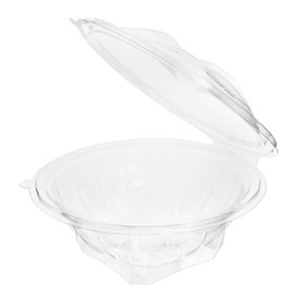 Plastic Salad Bowl APET Round shape Transparente 600ml Ø17,5cm (46 Units)