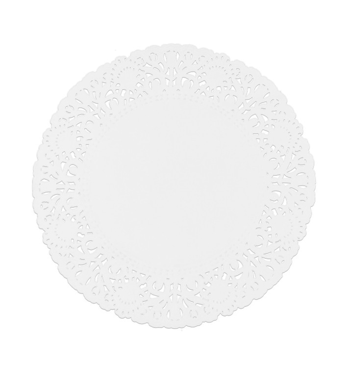 Paper Lace Doilie "Litos" White Ø18cm (250 Units)  