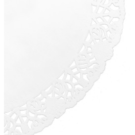 Paper Lace Doilie Oval Shape "Litos" White 18x25cm (2000 Units)